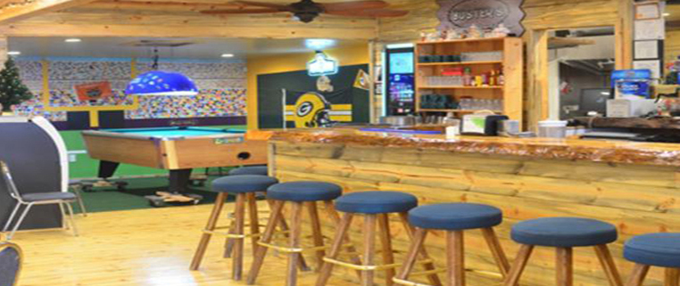 a picture of the inside of the buster's location